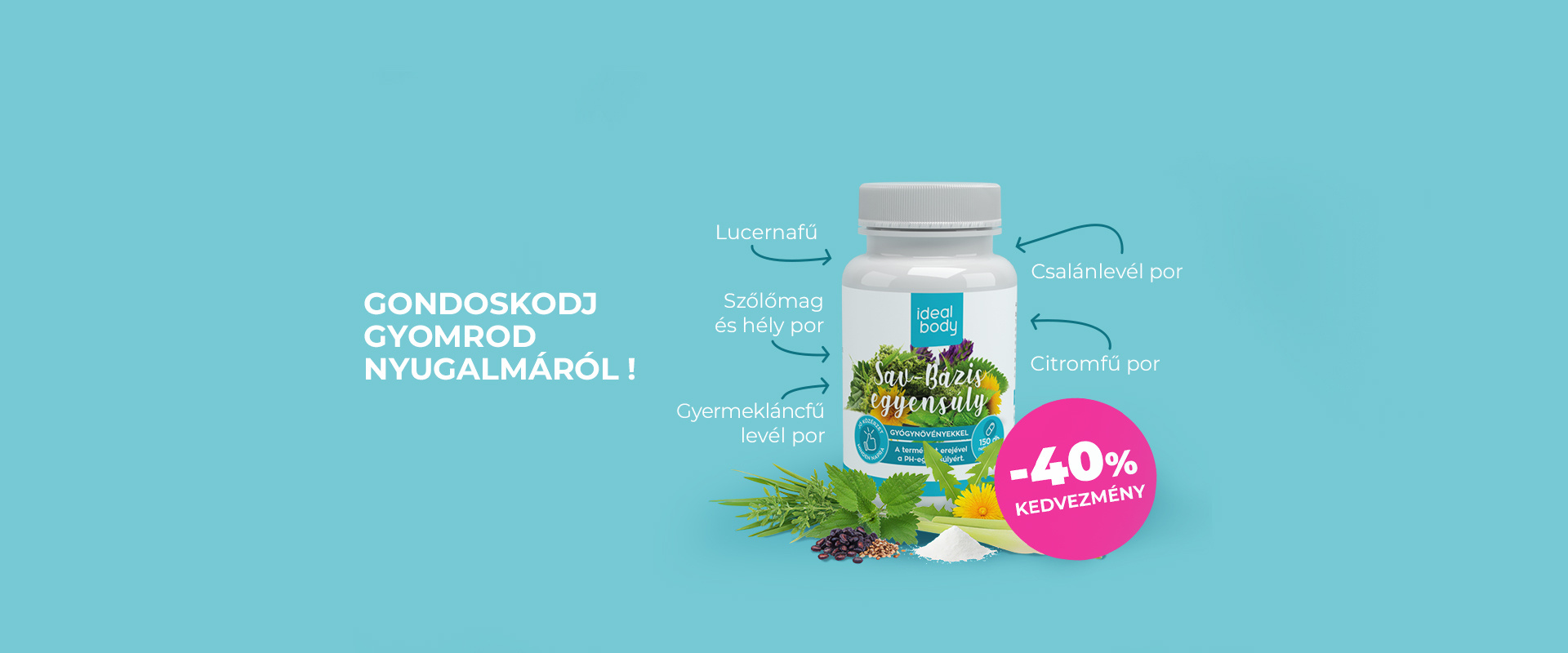 Sav-bázis 40% kedvezmény