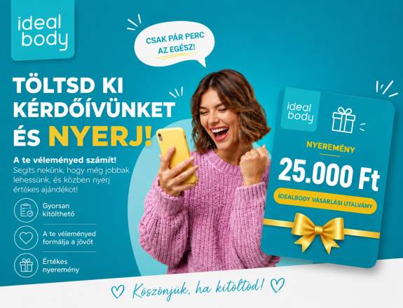 IdealBody - aktuális nyereményjáték általános tájékoztató
