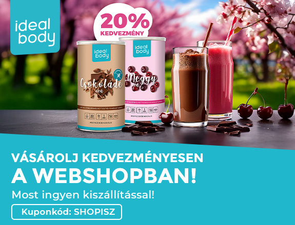 CSOKI és MEGGY ízű Turmix 20% Kedvezménnyel