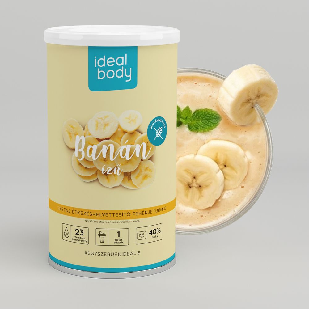 BANÁN ízű IdealBody® diétás fehérje turmixpor