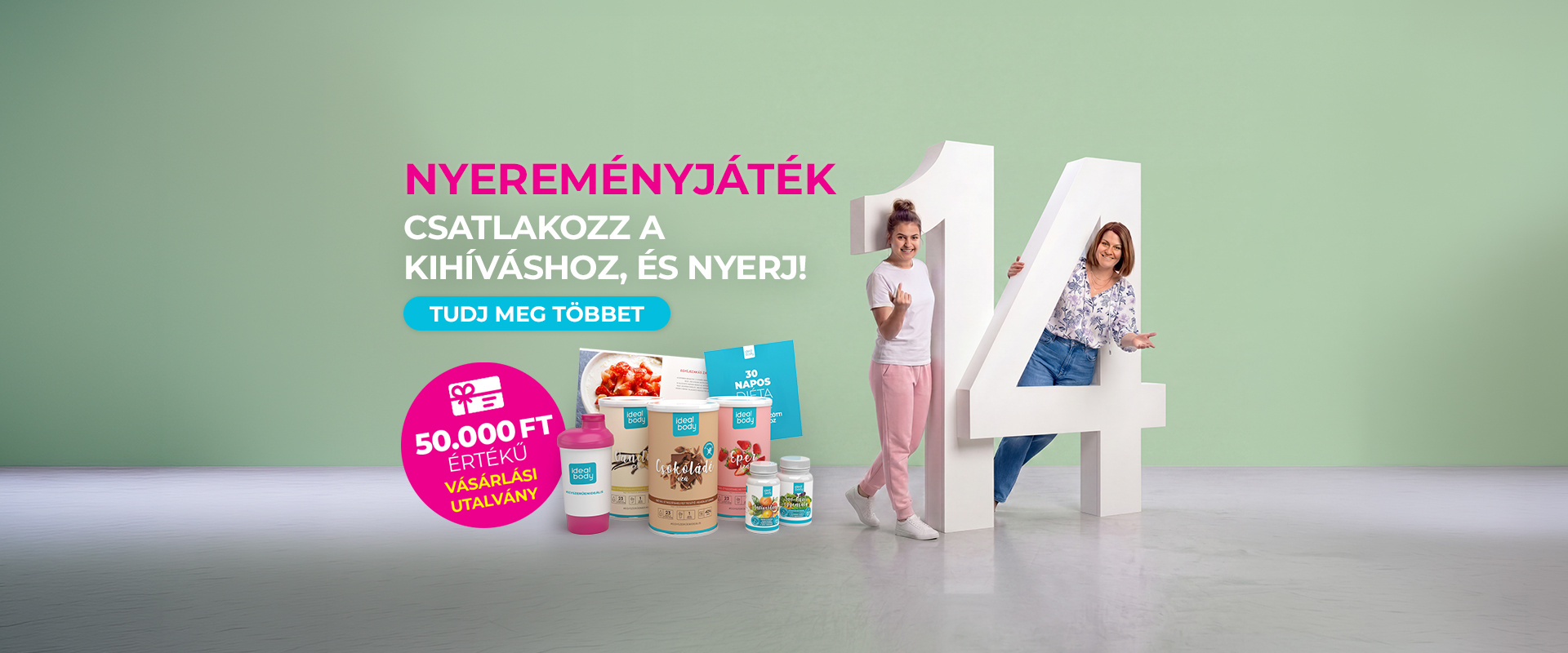 Csatlakozz a 14 napos kihíváshoz és nyerj! 