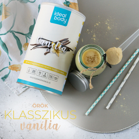 VANÍLIA ízű IdealBody® diétás fehérje turmixpor