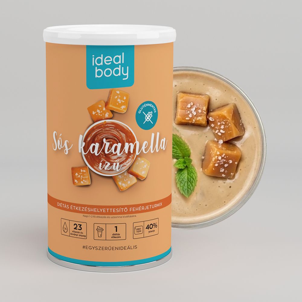 SÓS KARAMELLA ízű IdealBody® diétás fehérje turmixpor