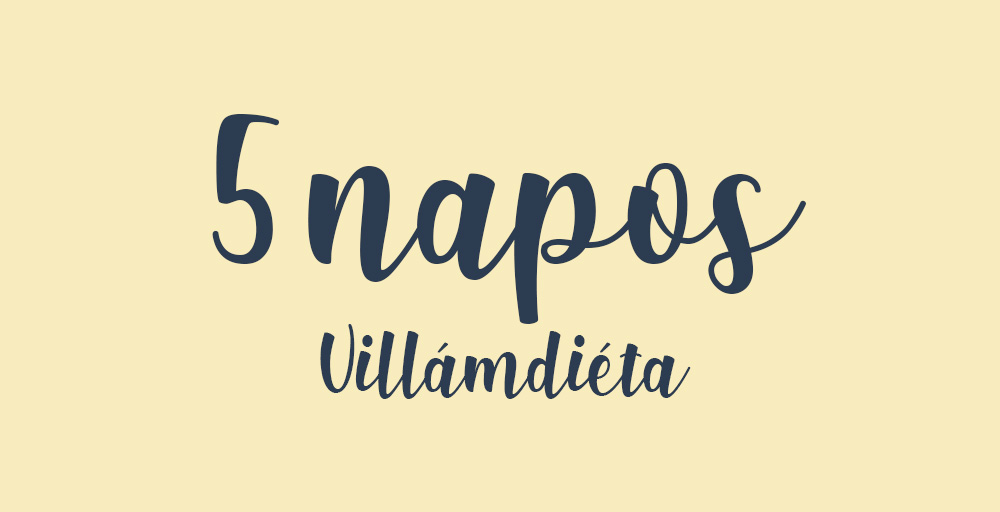 5 napos di&eacute;ta