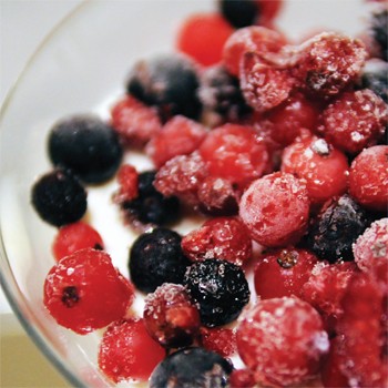 Erdei gyümölcsös pohárdesszert