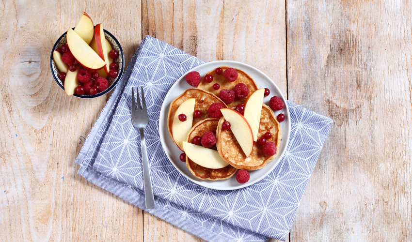 túrós amerikai palacsinta gyümölcsökkel